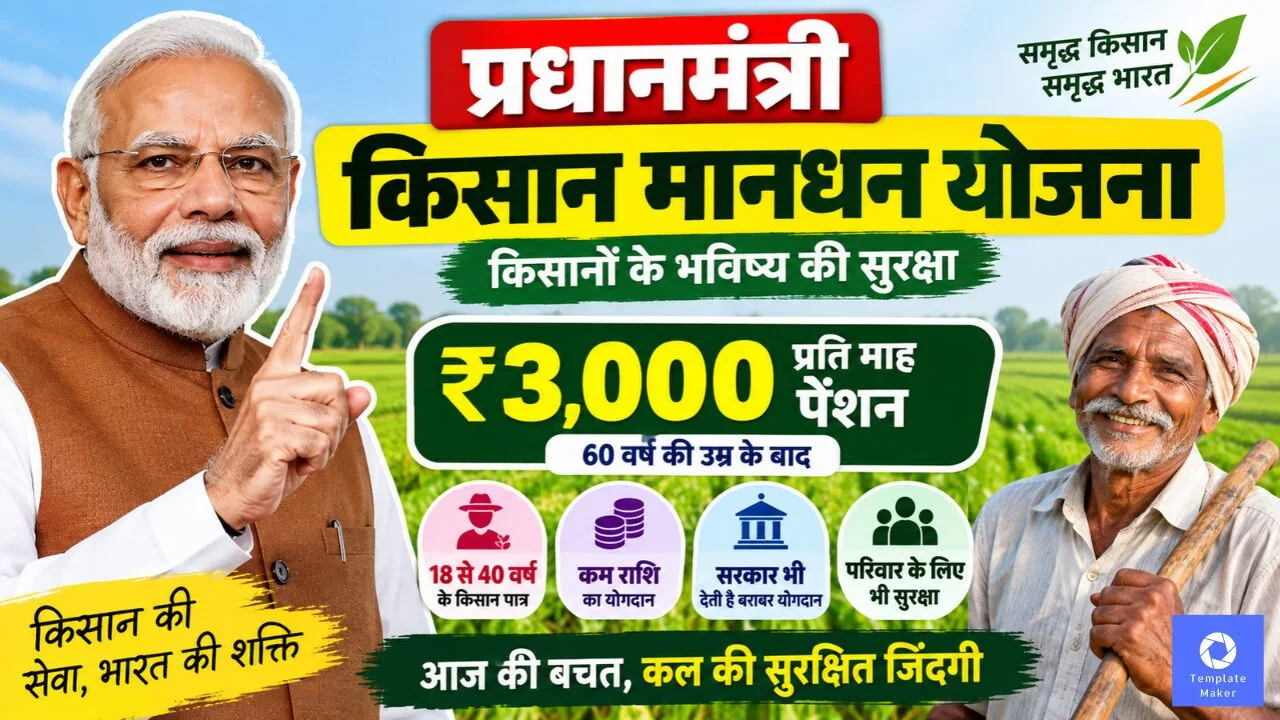 प्रधानमंत्री किसान मानधन योजना 2026: पात्रता, लाभ, योगदान, आवेदन प्रक्रिया और जरूरी जानकारी